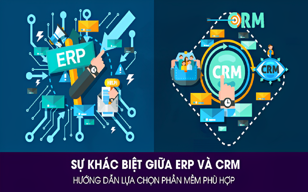 so sánh phần mềm crm và erp